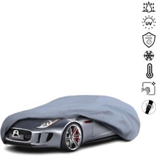 Teksin Jaguar C-X16 Araba Brandası Miflonlu Su Geçirmez 4 Mevsim Araba Brandası
