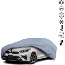 Teksin Kia Forte 3 Hatchback Araba Brandası Miflonlu Su Geçirmez 4 Mevsim Araba Brandası