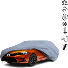 Teksin Honda Civic 11 Sedan (2021-) Araba Brandası Miflonlu Su Geçirmez 4 Mevsim Araba Brandası