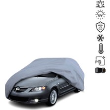 Teksin Mazda 3 1 Hatchback Bk (2003-2009) Araba Brandası Miflonlu Su Geçirmez 4 Mevsim Araba Brandası