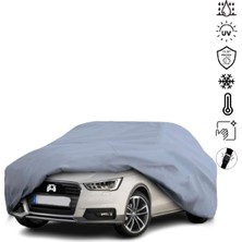 Teksin Audı A1 Hatchback Araba Brandası Miflonlu Su Geçirmez 4 Mevsim Araba Brandası