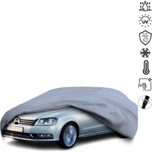 Teksin Volkswagen Passat B7 Sedan (2010-2014) Araba Brandası Miflonlu Su Geçirmez 4 Mevsim Araba Brandası