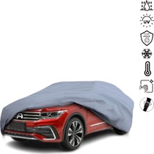 Teksin Volkswagen Tiguan x (2020-) Araba Brandası Miflonlu Su Geçirmez 4 Mevsim Araba Brandası