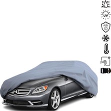 Teksin Mercedes Benz cl C216 Araba Brandası Miflonlu Su Geçirmez 4 Mevsim Araba Brandası