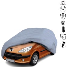 Teksin Peugeot 1007 (2005-2009) Araba Brandası Miflonlu Su Geçirmez 4 Mevsim Araba Brandası