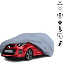 Teksin Kia Picanto 2 (2011-2017) Araba Brandası Miflonlu Su Geçirmez 4 Mevsim Araba Brandası