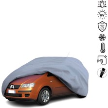 Teksin Fiat Idea Araba Brandası Miflonlu Su Geçirmez 4 Mevsim Araba Brandası