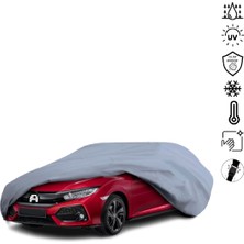 Teksin Honda Civic 10 Type R (2016-2019) Araba Brandası Miflonlu Su Geçirmez 4 Mevsim Araba Brandası