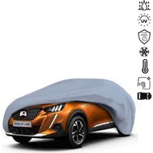 Teksin Peugeot 2008 2 (2019-) Araba Brandası Miflonlu Su Geçirmez 4 Mevsim Araba Brandası