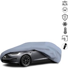 Teksin Tesla Model x (2021-) Araba Brandası Miflonlu Su Geçirmez 4 Mevsim Araba Brandası