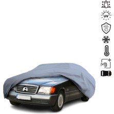 Teksin Mercedes Benz S V140 Long Araba Brandası Miflonlu Su Geçirmez 4 Mevsim Araba Brandası