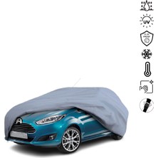 Teksin Ford Fiesta 7 Mk7 Hatchback (2008-2017) Araba Brandası Miflonlu Su Geçirmez 4 Mevsim Araba Brandası