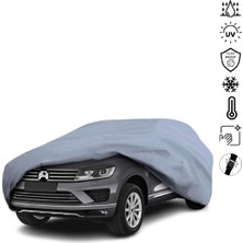 Teksin Volkswagen Touareg 2 7p (2010-2018) Araba Brandası Miflonlu Su Geçirmez 4 Mevsim Araba Brandası