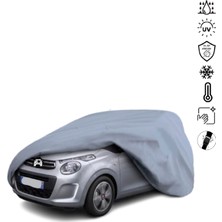 Teksin Citroen C1 2 (2014-) Araba Brandası Miflonlu Su Geçirmez 4 Mevsim Araba Brandası