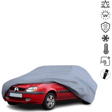 Teksin Ford Fiesta 5 Hatchback Mk5 (1996-2001) Araba Brandası Miflonlu Su Geçirmez 4 Mevsim Araba Brandası