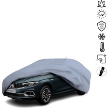 Teksin Fiat Egea Station Wagon 358 (2016-2020) Araba Brandası Miflonlu Su Geçirmez 4 Mevsim Araba Brandası