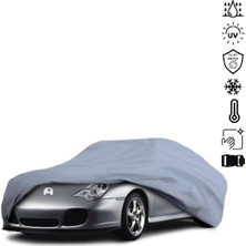 Teksin Porsche 911 (996) (2000-2005) Araba Brandası Miflonlu Su Geçirmez 4 Mevsim Araba Brandası