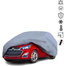 Teksin Chevrolet Spark Ev-Iv (2013-) Araba Brandası Miflonlu Su Geçirmez 4 Mevsim Araba Brandası