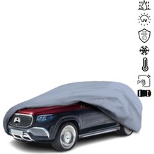 Teksin Mercedes Benz Gls X166 Araba Brandası Miflonlu Su Geçirmez 4 Mevsim Araba Brandası