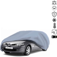 Teksin Renault Megane 2 Station Wagon (2002-2008) Araba Brandası Miflonlu Su Geçirmez 4 Mevsim Araba Brandası