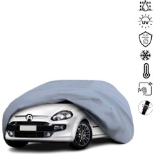 Teksin Fiat Grande Punto 199 (2005-) Araba Brandası Miflonlu Su Geçirmez 4 Mevsim Araba Brandası
