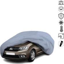 Teksin Dacia Sandero 2 (2016-2020) Araba Brandası Miflonlu Su Geçirmez 4 Mevsim Araba Brandası