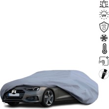 Teksin Audı A4 B9 Sedan (2015-2018) Araba Brandası Miflonlu Su Geçirmez 4 Mevsim Araba Brandası