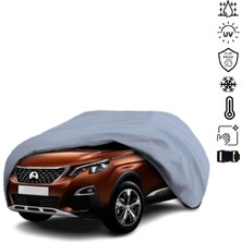 Teksin Peugeot 3008 2 (2016-2020) Araba Brandası Miflonlu Su Geçirmez 4 Mevsim Araba Brandası