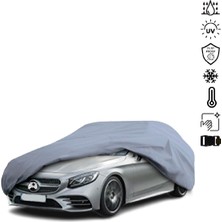 Teksin Mercedes Benz S C217 Coupe Araba Brandası Miflonlu Su Geçirmez 4 Mevsim Araba Brandası