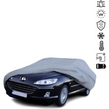 Teksin Peugeot 407 (2004-2008) Araba Brandası Miflonlu Su Geçirmez 4 Mevsim Araba Brandası