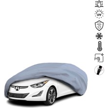 Teksin Hyundai Elantra 6 Sedan (2016-2020) Araba Brandası Miflonlu Su Geçirmez 4 Mevsim Araba Brandası
