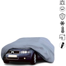 Teksin Audı A4 B6 (2000-2004) Sedan Araba Brandası Miflonlu Su Geçirmez 4 Mevsim Araba Brandası