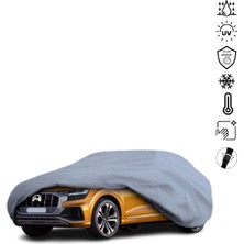 Teksin Audi Q8 Suv (2018-) Araba Brandası Miflonlu Su Geçirmez 4 Mevsim Araba Brandası