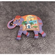 Magnet Fil Bereket Nazar Boncuk Buzdolabı Süsü Ahşap Magnet Mıknatıslı Hediyelik Eşya