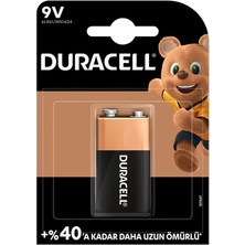 Duracell 9 Volt Alkalin Pil (Tekli)