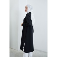 Foremia Dabıl Uzun Tunik-Siyah