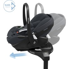 Maxi-Cosi Pebble ve Pearl 360 Dünyanın İlk Kızaklı, Araç Dışına Çıkabilen Dönebilen İsofix Bazalı 0-13 Kg Ana Kucağı ve 0-18 Kg Oto Koltuğu Graphite