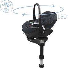 Maxi-Cosi Pebble ve Pearl 360 Dünyanın İlk Kızaklı, Araç Dışına Çıkabilen Dönebilen İsofix Bazalı 0-13 Kg Ana Kucağı ve 0-18 Kg Oto Koltuğu Graphite