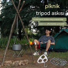 Maskot Dış Mekan Taşınabilir Paslanmaz Çelik Tripod Rafı (Yurt Dışından)