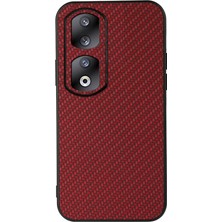 Hongshou Honor 90 Pro Için Karbon Fiber Dokulu Kılıf (Yurt Dışından)