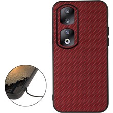 Hongshou Honor 90 Pro Için Karbon Fiber Dokulu Kılıf (Yurt Dışından)