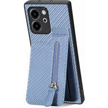 Hongshou Honor 80 Se Için Karbon Fiber Dikey Çevirmeli Fermuarlı Kılıf (Yurt Dışından)