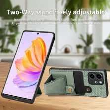 Hongshou Honor 80 Se Için Karbon Fiber Cüzdan Flip Kart Telefon Kılıfı (Yurt Dışından)