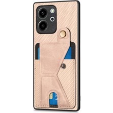 Hongshou Honor 80 Se Için Karbon Fiber Cüzdan Flip Kart Telefon Kılıfı (Yurt Dışından)