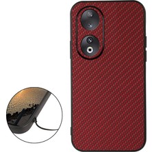 Hongshou Honor 90 Için Karbon Fiber Dokulu Kılıf (Yurt Dışından)