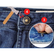 Akay Outlet 2 Büyük 4 Küçük Kot Pantolon Düğmesi
