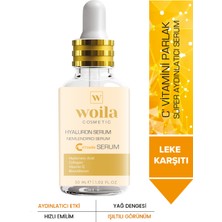 Woila C Vitamin Aydınlatıcı ve Leke Karşıtı Bakım Serumu Hyaluronic Acid Collagen Vitamin C 30 ml