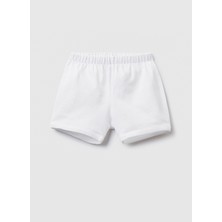Benetton Beyaz Kız Çocuk Şort 3MI5A9008