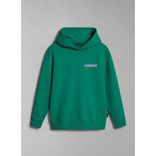 Napapijri Yeşil Erkek Çocuk Yuvarlak Yaka Uzun Kollu Sweatshirt NP0A4HGBG1M1 K B-Fujı H