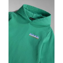 Napapijri Yeşil Erkek Çocuk Yuvarlak Yaka Uzun Kollu Sweatshirt NP0A4HGBG1M1 K B-Fujı H